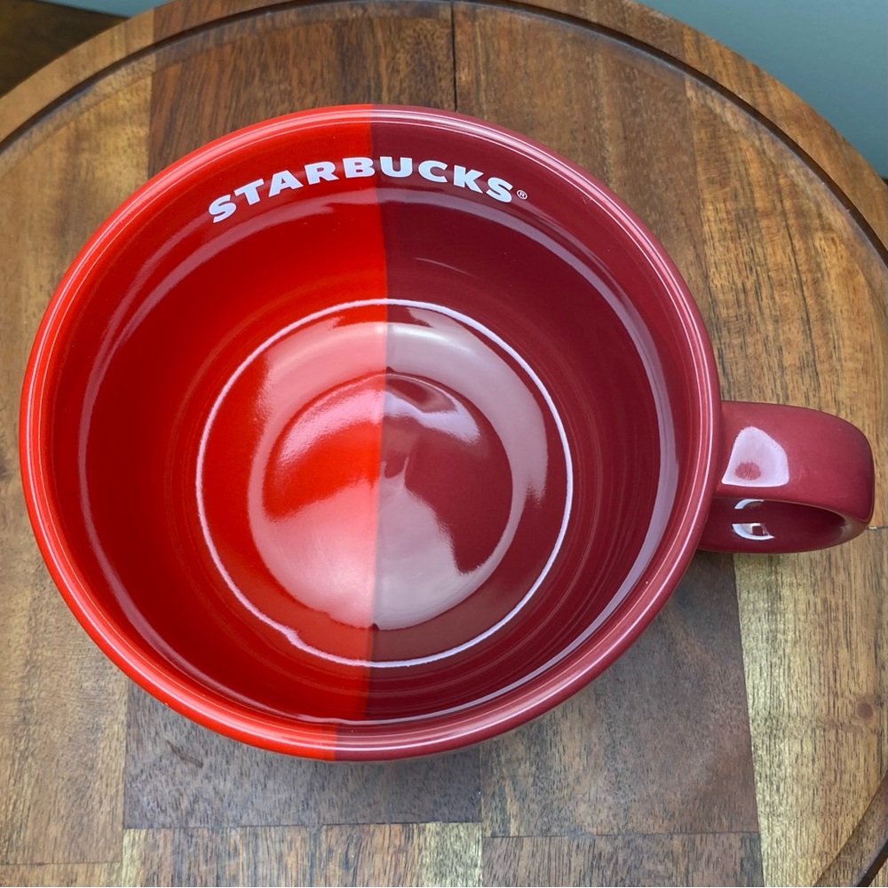 STARBUCKS Red Cappuccino Mug